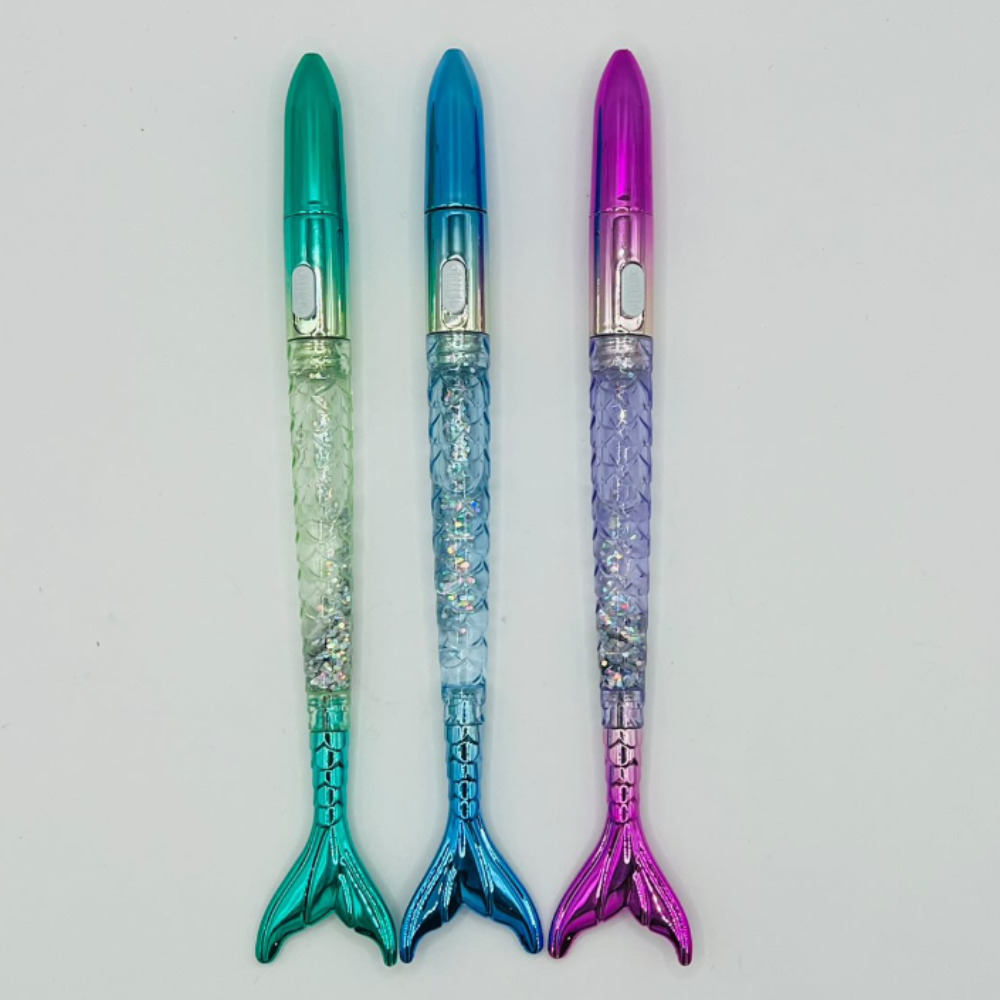 PLUMA COLA SIRENA LUZ 